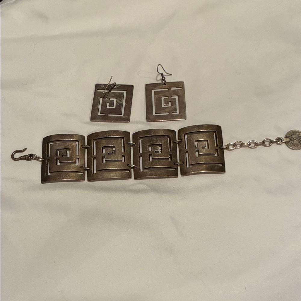 Square Geometric Jewelry Set
